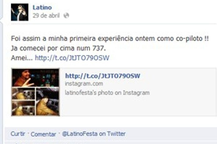 Anac apura fotos do cantor Latino em cabine de avião da TAM durante voo