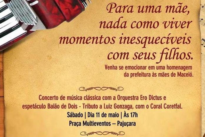 Prefeitura promove concerto para as mães