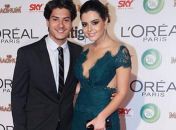 Giovanna Lancellotti desmente briga com namorado em prêmio de TV