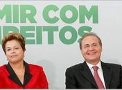 Presidente Dilma e presidente do Senado, Renan Calheiros
