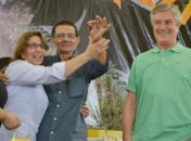 Álvaro Melo representa prefeitos alagoanos durante entrega das máquinas Patrol