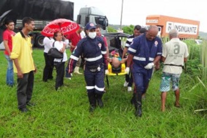 Vítima ferida foi socorrida pelo Samu de São Miguel dos Campos