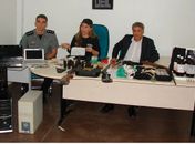 Capitão Eduardo Gomes e dos delegados Ana Luíza Nogueira e Robervaldo Davino 