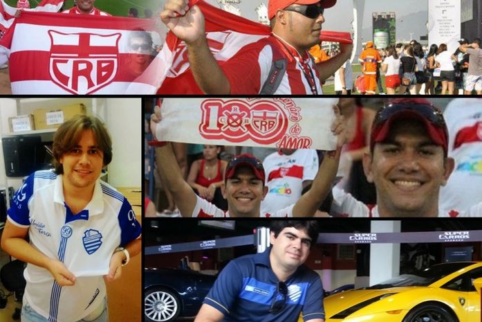 Em sentido horário: Jonas, Lucas, Victor e Jorge