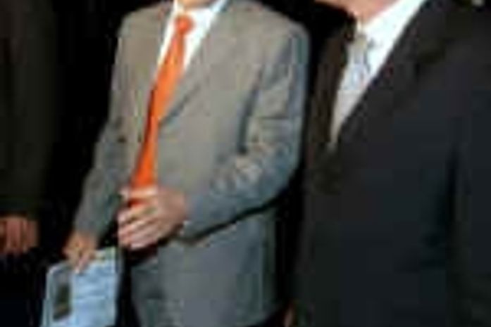 Ministro Guido Mantega e o presidente do senado, Renan Calheiros