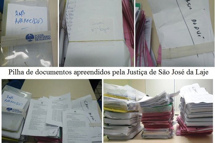 Documentos apreendidos