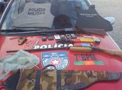 Material apreendido durante a operação 