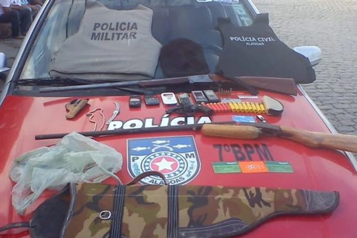 Material apreendido durante a operação