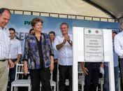 Na cidade de Água Branca, Dilma anunciou recursos do PAC para construção das duas obras