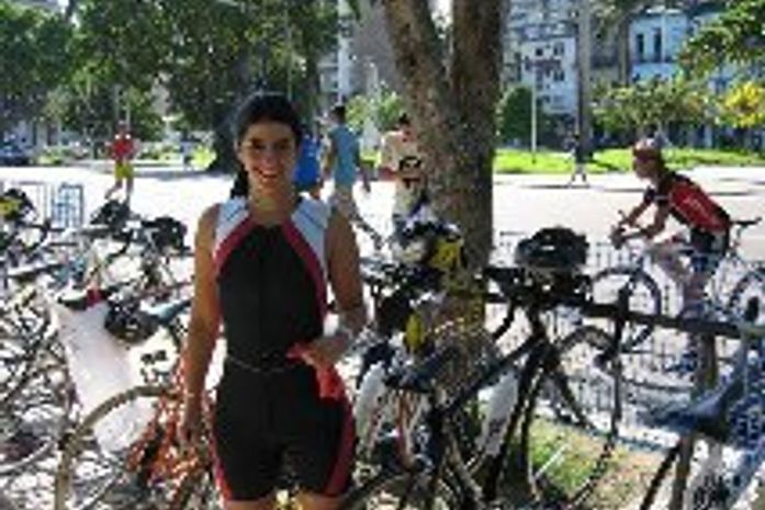 A alagoana Adriana Mangabeiras a primeira mulher a participar do evento.