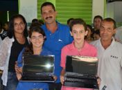 Estudantes receberam notebooks