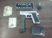 Força Nacional prende jovem com pistola durante abordagem