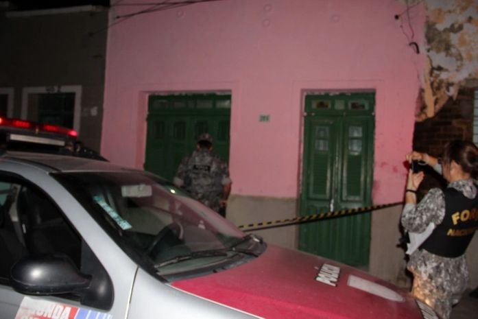 Residência onde ocorreu o crime