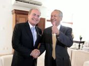 Presidente,interino, senador Renan e o cardiologista José Wanderley