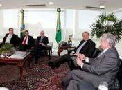 Sarney, Renan e Teotonio no Palácio do Planalto