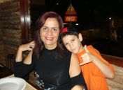 Ana Cristina e o filho Eri