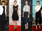 Confira os looks de Rooney Mara, musa do estilo preto e branco