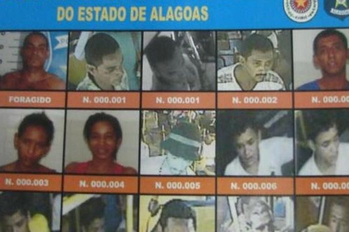 Assaltantes de ônibus estampam cartazes