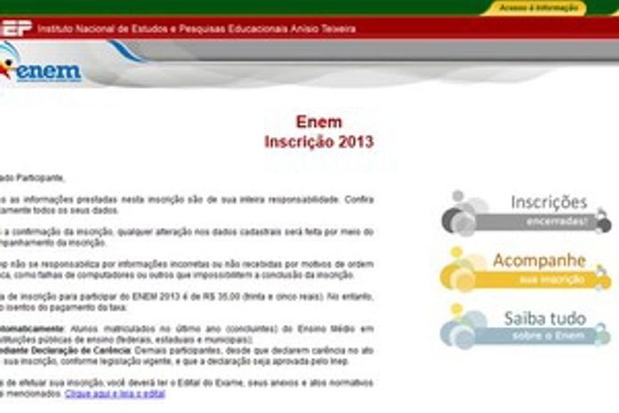 Com número recorde de candidatos, Enem 2013 encerra inscrições