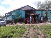 Residência onde aconteceu o crime