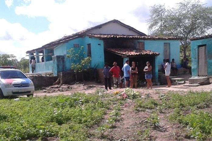 Residência onde aconteceu o crime