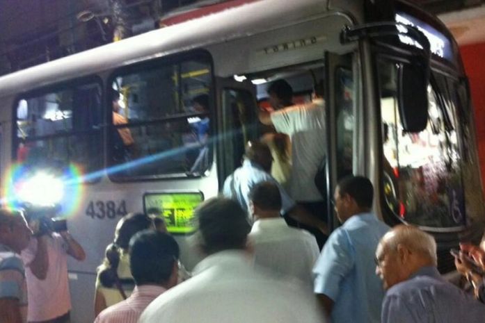 Vereadores no ônibus