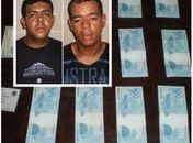 Dupla é detida repassando notas falsificadas de R$ 100; foram apreendidos R$ 2 mil