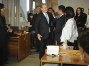 Renan com a imprensa no Palácio do Planalto