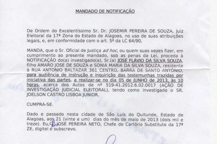 Justiça ouve relato de suplente, sobre vereador que comprou voto na Barra