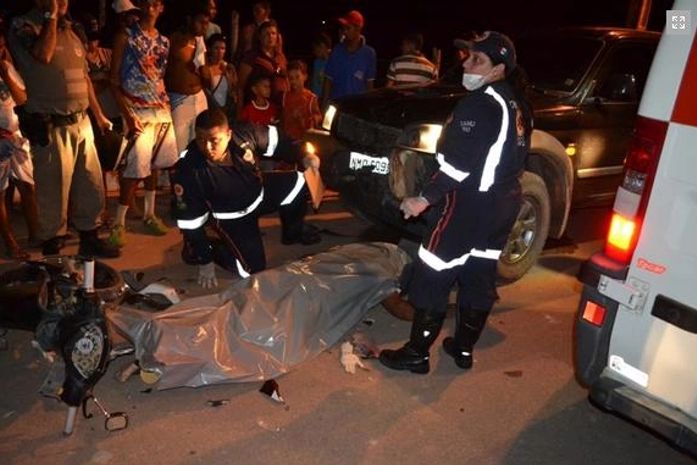 Motoqueiro não resistiu e morreu no local do acidente
