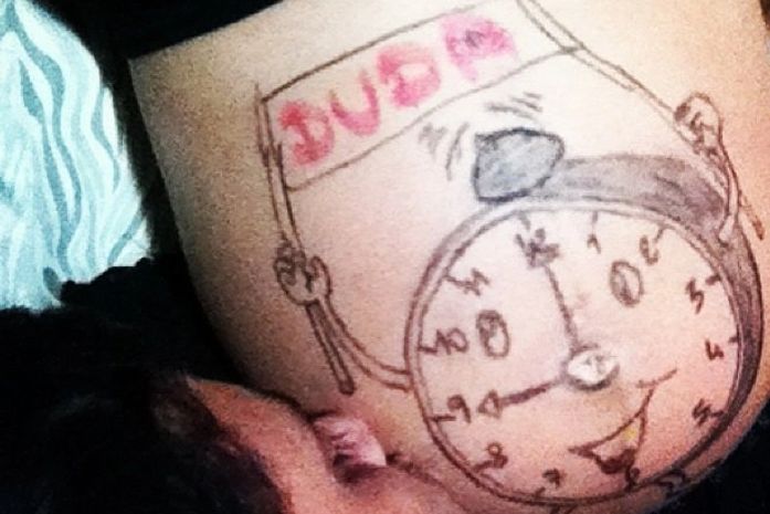 Debby Lagranha posta foto antes do parto: 'Hora de correr para maternidade'