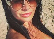 Solange Gomes curtiu a praia do Recreio, na zona oeste do Rio