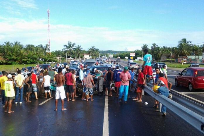 Protesto na AL 101 Sul