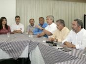 Collor, Rosiana, Judson,Brito e Paulão no encontro do PT e PTB