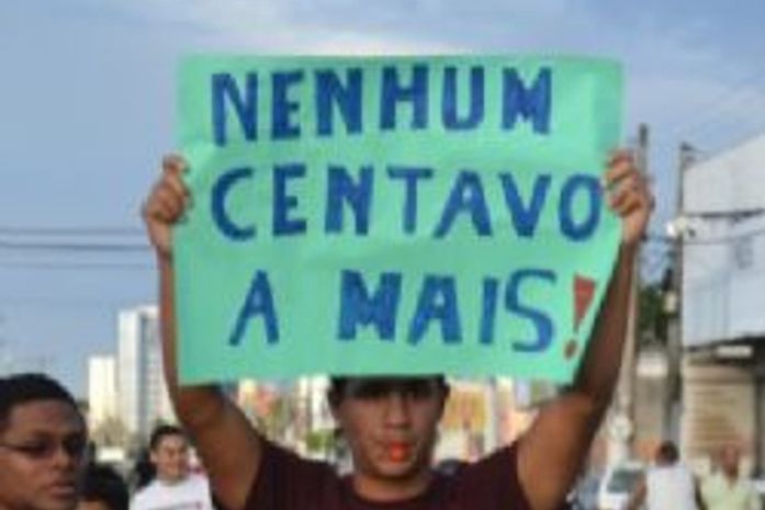 A revolução dos Vinte centavos invade Maceió