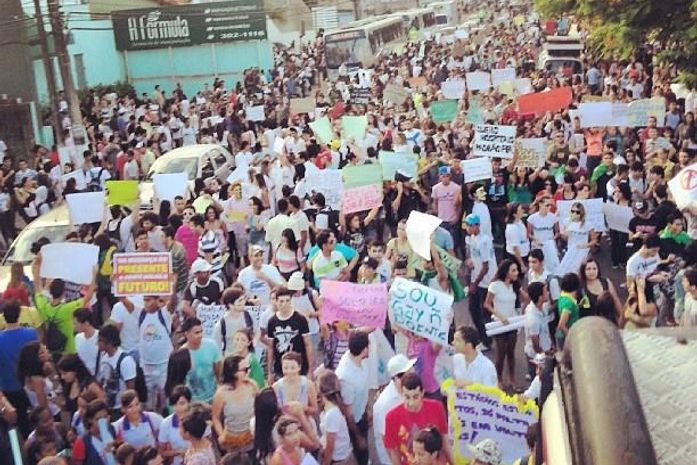início da manifestação
