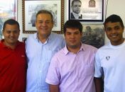 Dário Magalhães, Rodrigo Regueira, Ex-governador Ronaldo Lessa, Walber, Nivaldo Lessa e Jurandir Bóia