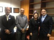 Renan Filho, a promotora Adilza Freitas e outros membros