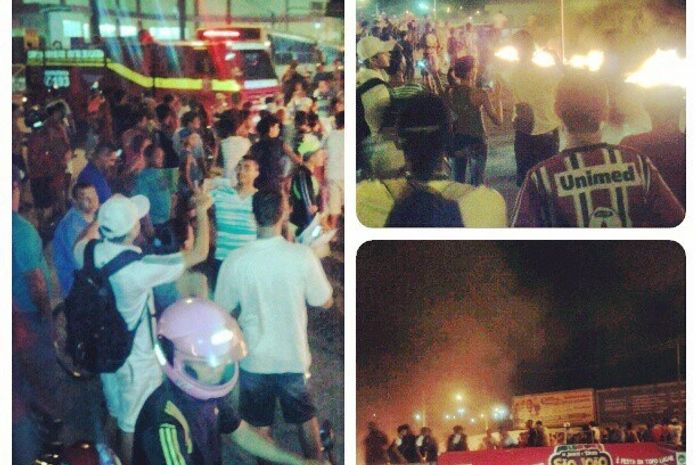 Condutores de transporte clandestino bloqueiam rua no Jacintinho