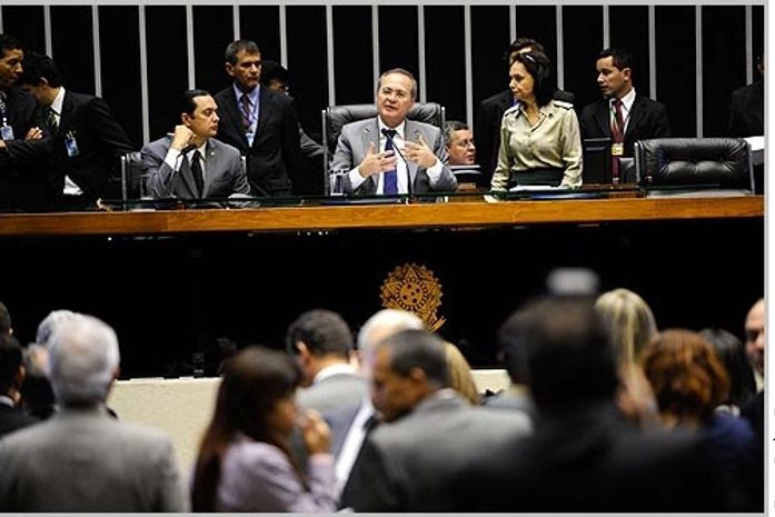 Sessão teve a presidência do senador Renan Calheiros