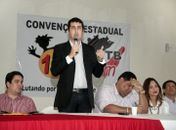 Prefeito de Craibas, Bruno Pedro quando falava a turma do JPTB de Alagoas