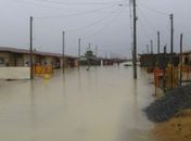 Casas do conjunto Bosque dos Palmares foram tomadas pela água 