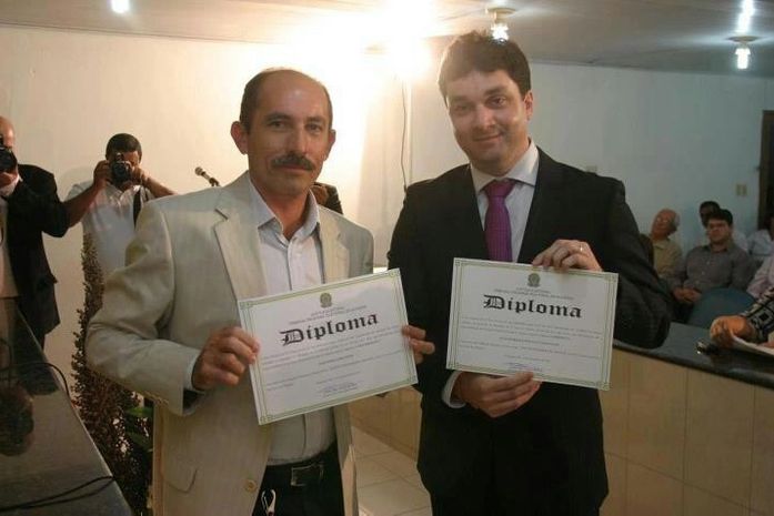 Prefeito Henrique Madeira e o vice Claudinel