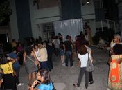 Frequentadores do Centro Cultural realizaram manifestação com atividades culturais