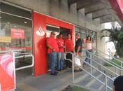 Categoria paralisou atendimento nas agências do Centro