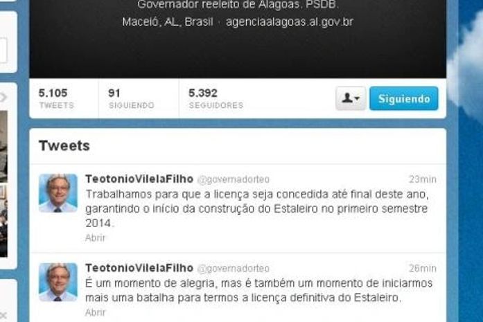 Anúncio foi feito via Twitter