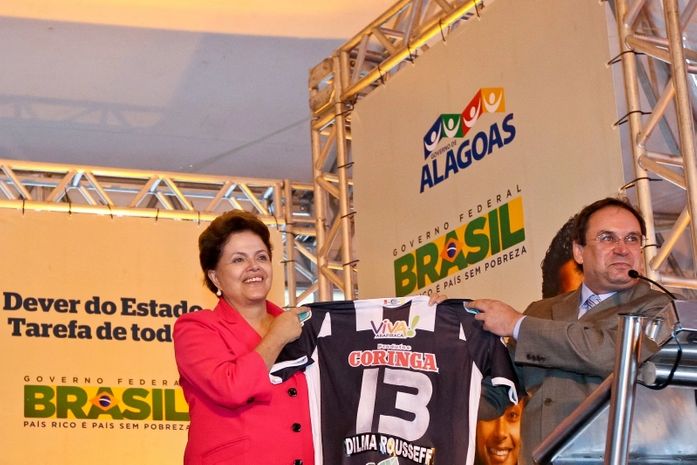 Presidente Dilma com Luciano Barbosa