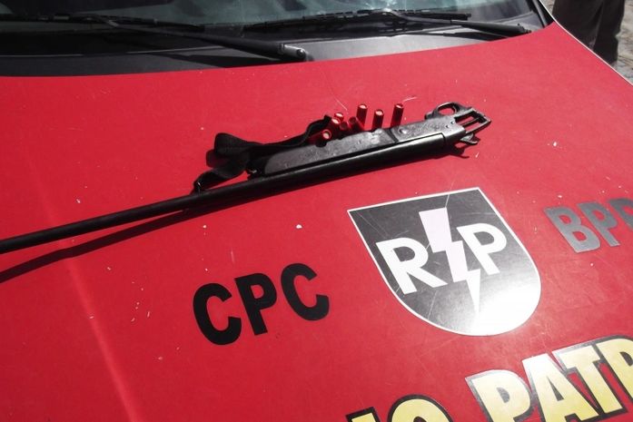 Arma apreendido com o menor A.S.P