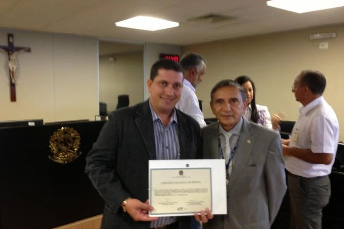 Prefeito com o presidente Severino