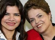 Rosiana Beltrão com a presidente Dilma.